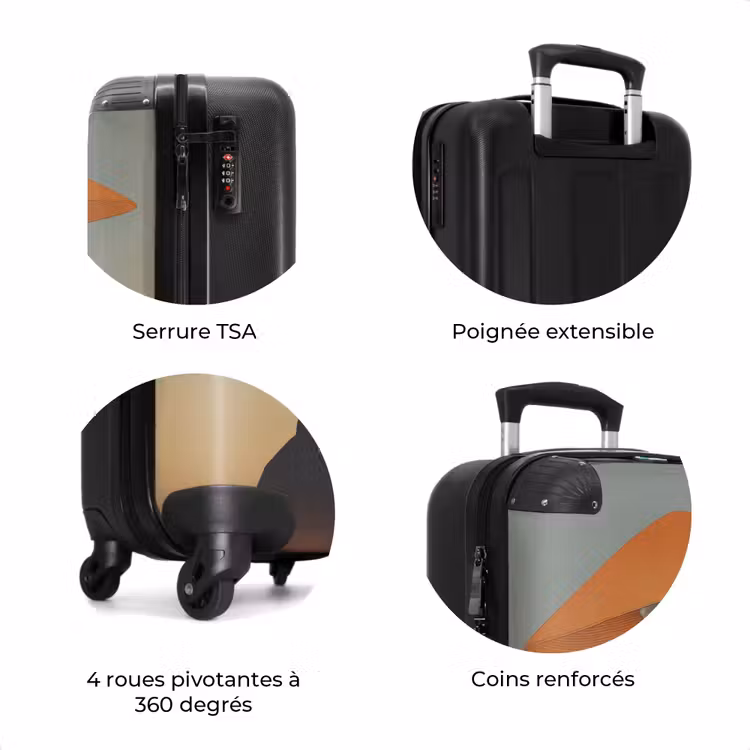 Valise - Minimaliste - Silhouette - Orange — 8