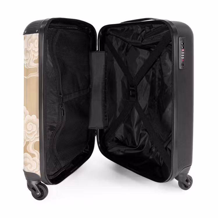 Valise - Oiseaux - Voler - Beige — 5