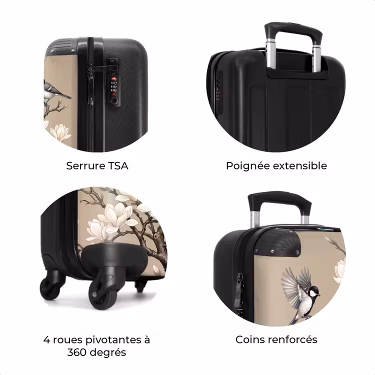 Valise - Orientale - Oiseaux - Beige — 8