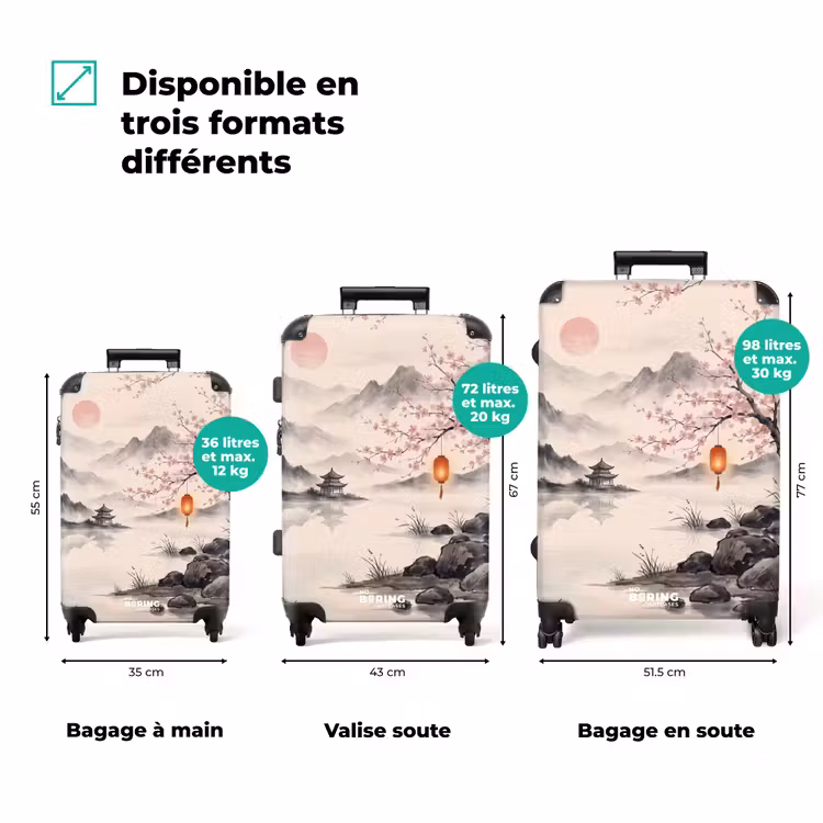 Valise - Soleil - Japonais - Traditionnel — 3