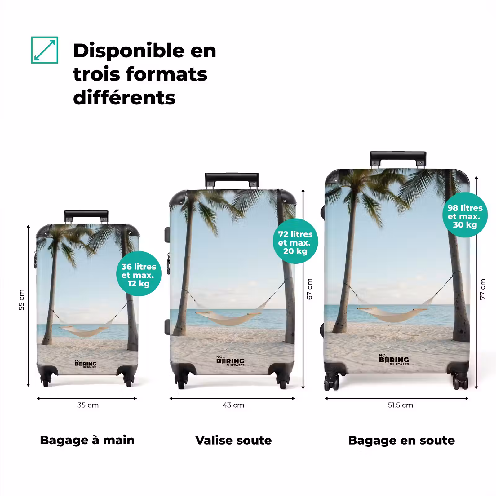Valise - Hamac - Plage - Blanc — 1