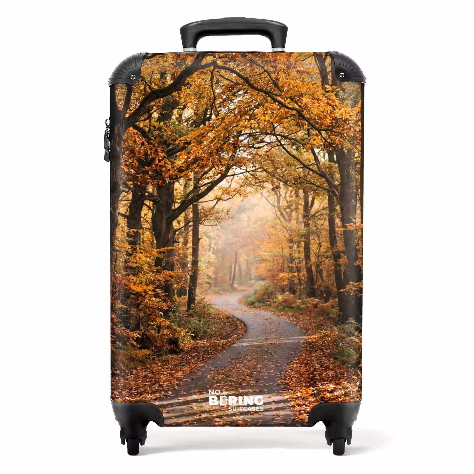 Valise - Sentier forestier - Forêt en automne - Feuilles - Orange - Nostalgique — 1