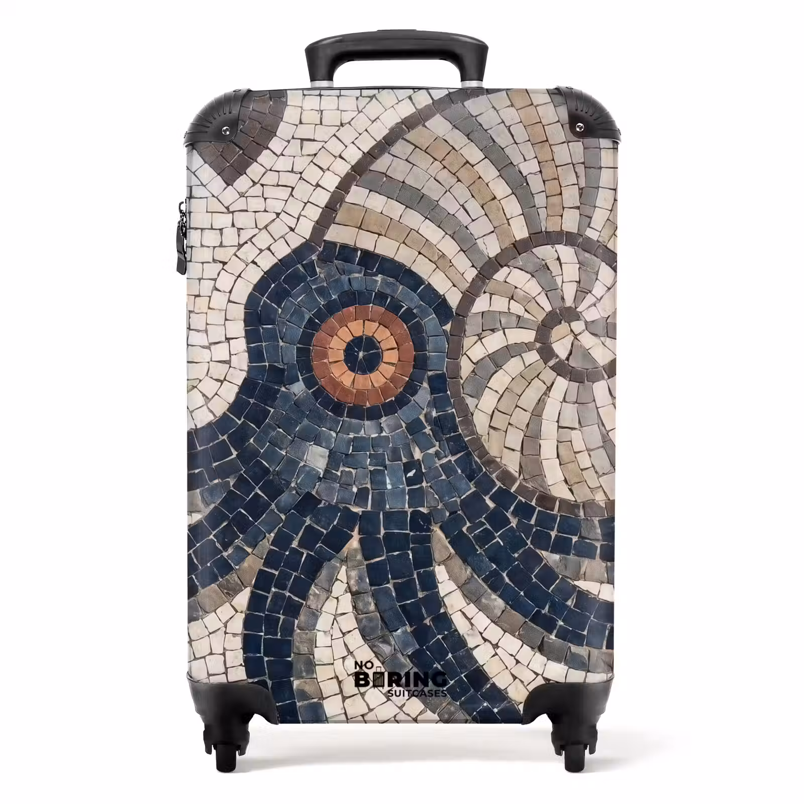 Valise - Vie marine - Mosaïque - Art - Vintage - Beige — 1