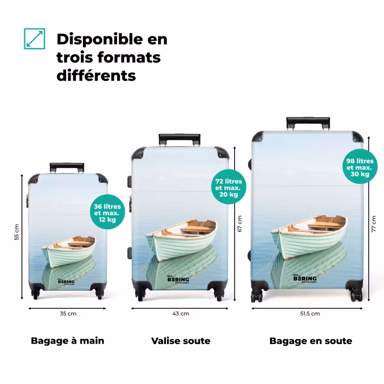 Valise - Minimaliste - Bateau - Mer — 1