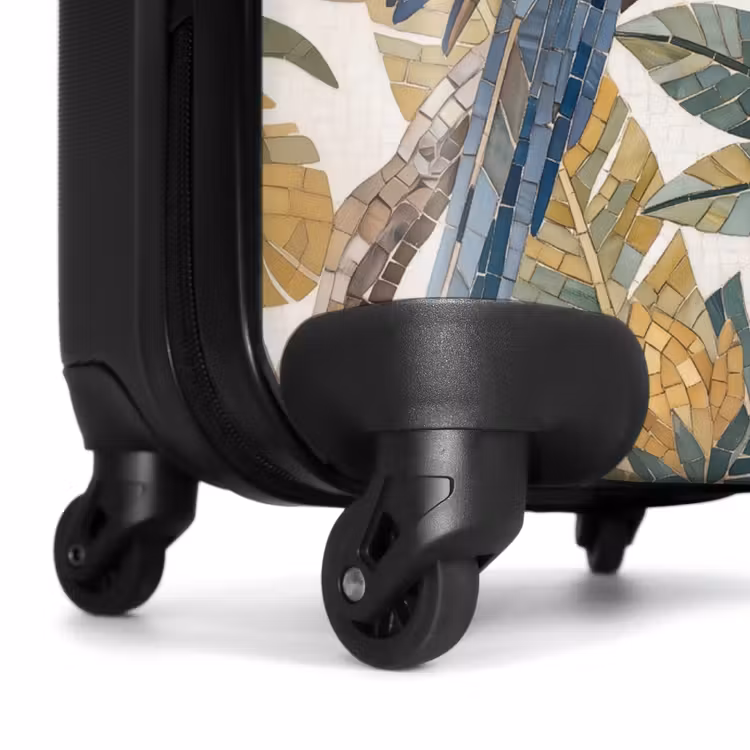 Valise - Oiseau - Branche - Nature - Mosaïque - Bleu — 7