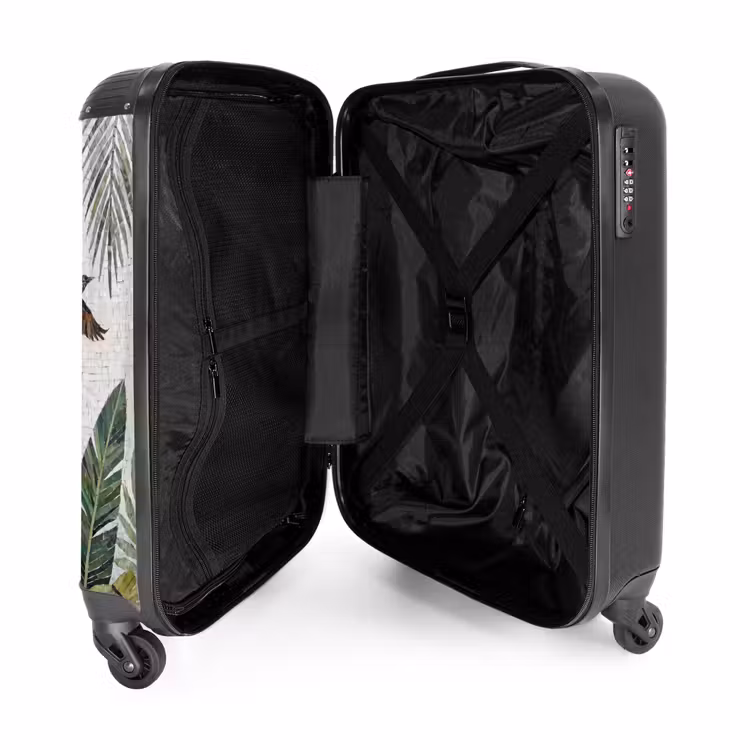 Valise - Oiseau - En vol - Tropical - Mosaïque - Vert — 5