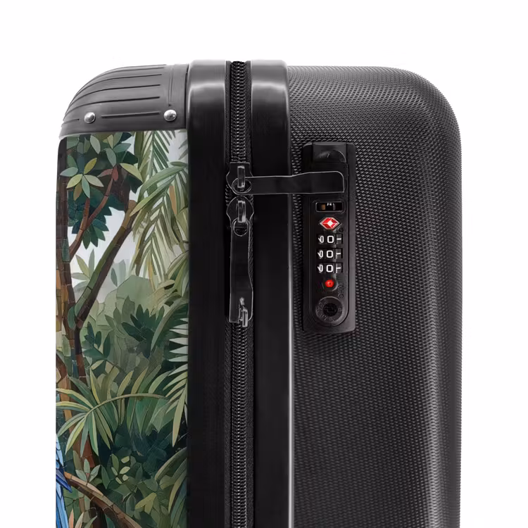 Valise - Oiseau - Jungle - Nature - Mosaïque - Vert — 6