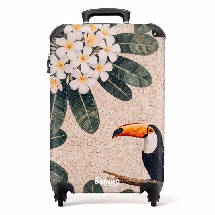 Valise - Oiseau - Mosaïque - Tropical - Nature - Coloré — 1