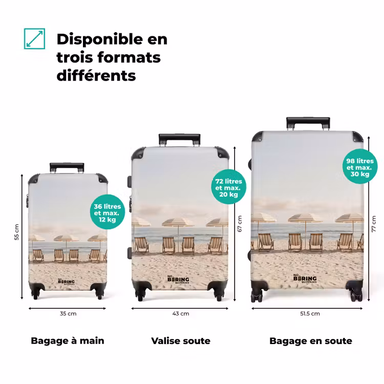 Valise - Plage - Chaises - Parasol — 1