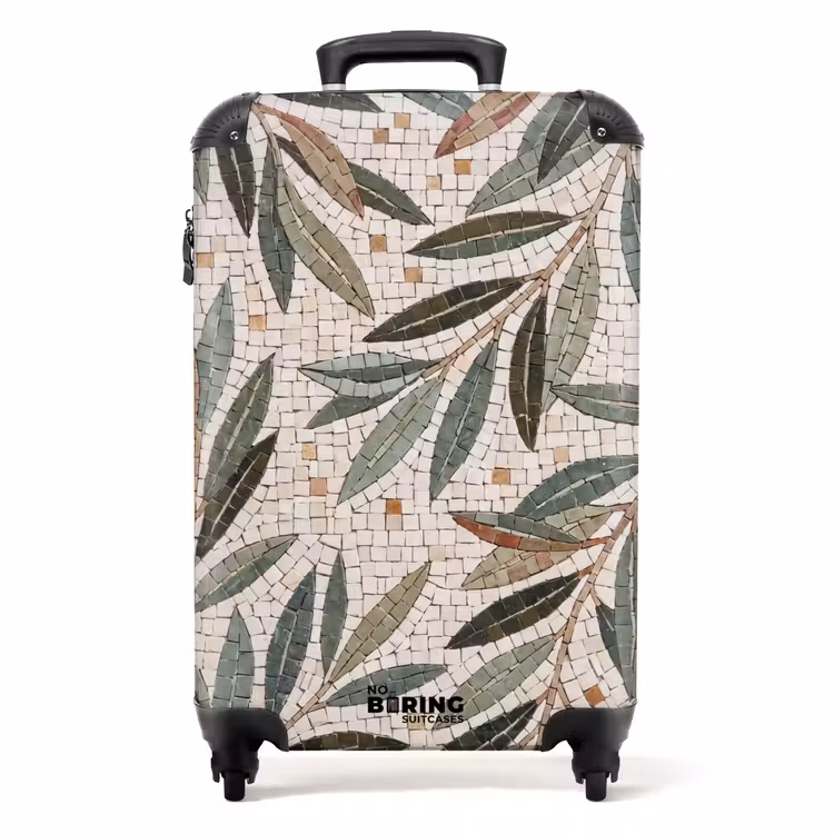 Valise - Plante - Feuille - Mosaïque - Vert — 1