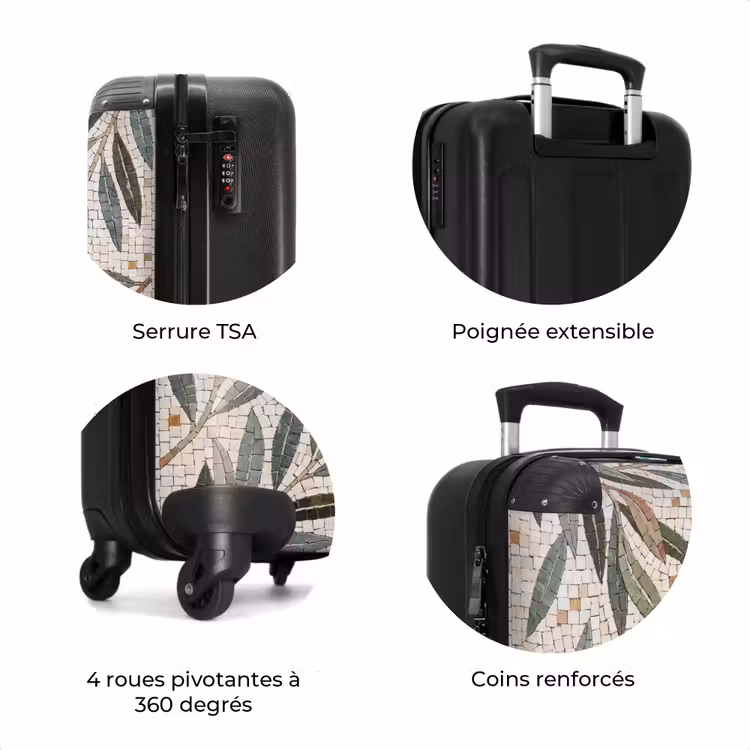 Valise - Plante - Feuille - Mosaïque - Vert — 8