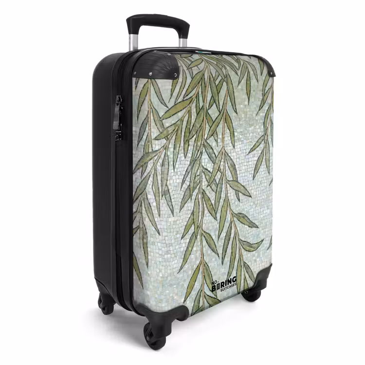 Valise - Plantes - Mosaïque - Motif - Vert - Bleu — 2