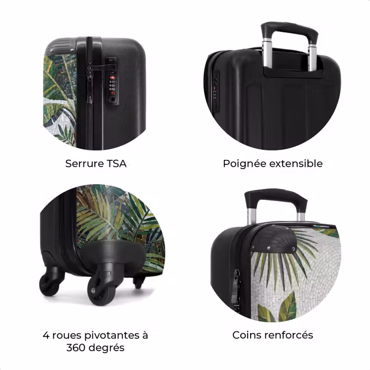 Valise - Plantes - Tropicales - Mosaïque - Vert - Nature — 8