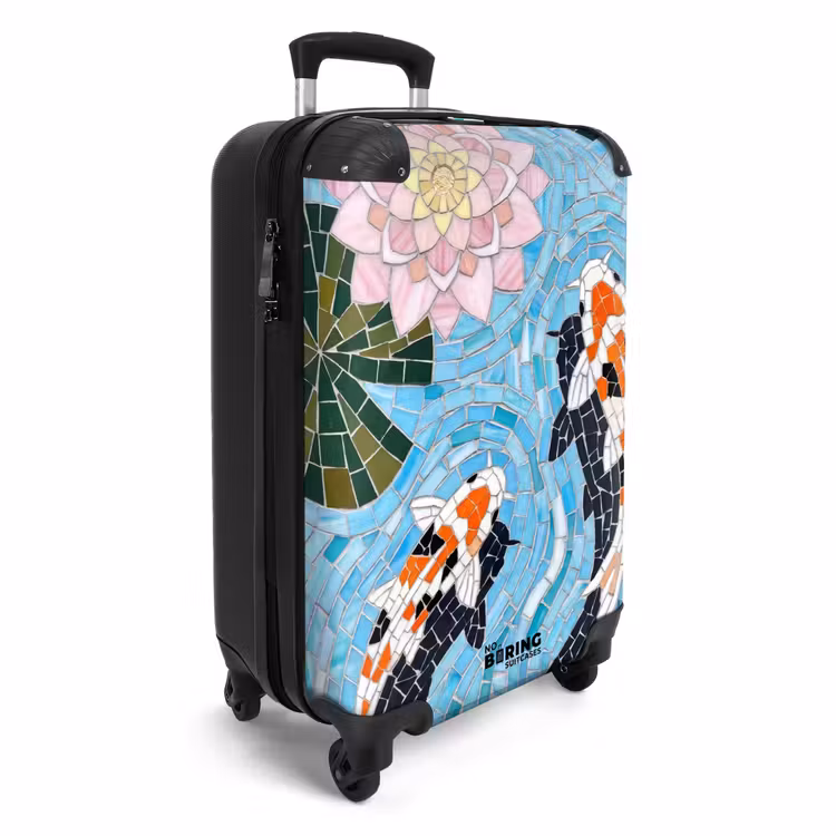 Valise - Poisson - Eau - Nature - Mosaïque - Bleu — 2