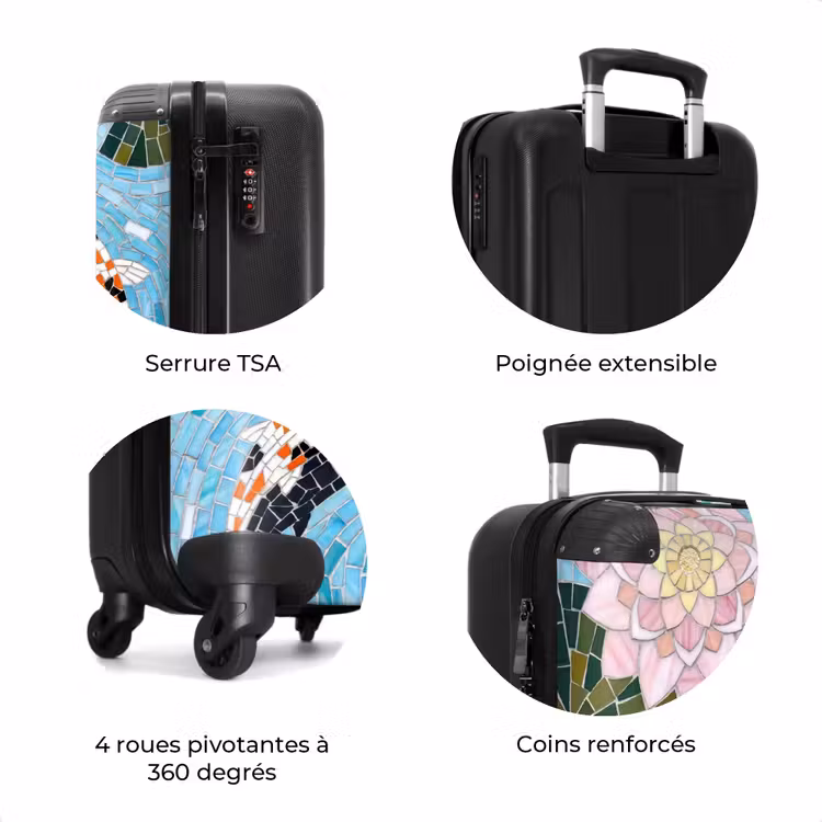 Valise - Poisson - Eau - Nature - Mosaïque - Bleu — 8