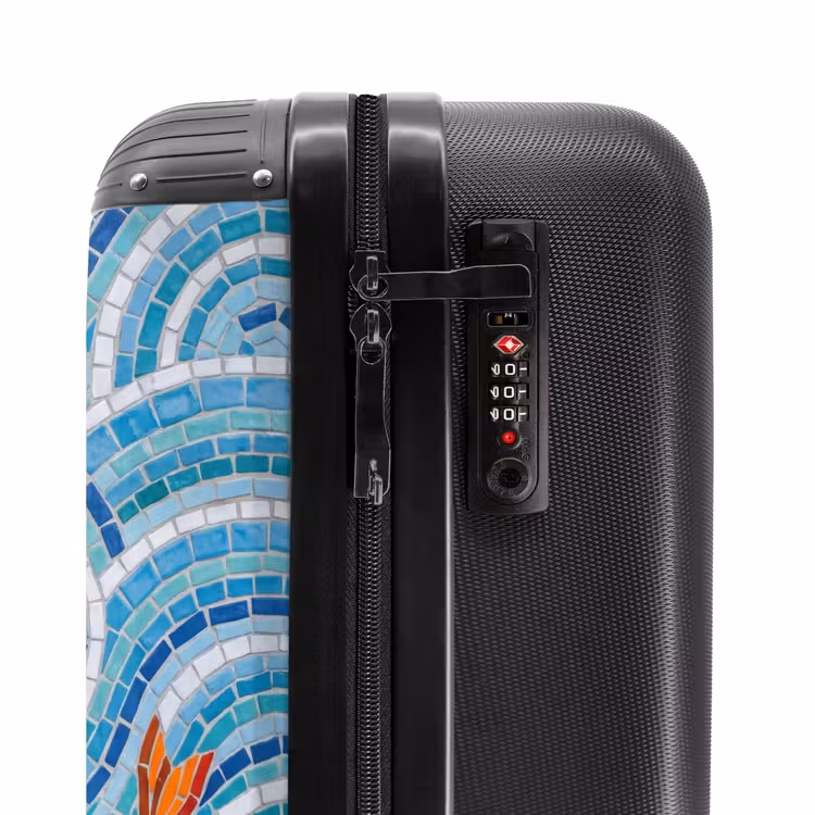 Valise - Poisson - Mosaïque - Eau - Décoratif - Bleu — 6