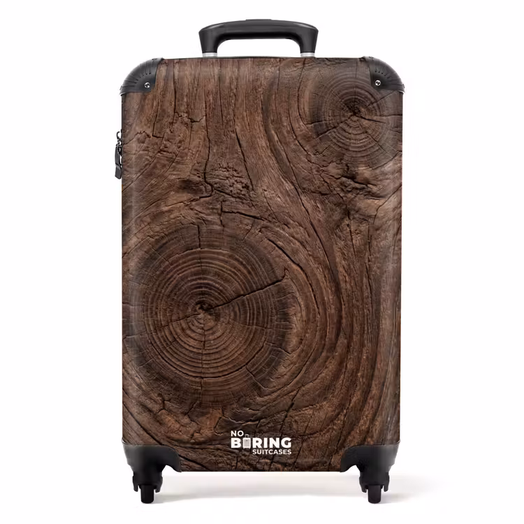 Valise - Veine du bois - Texture - Motif - Marron - Rustique — 1