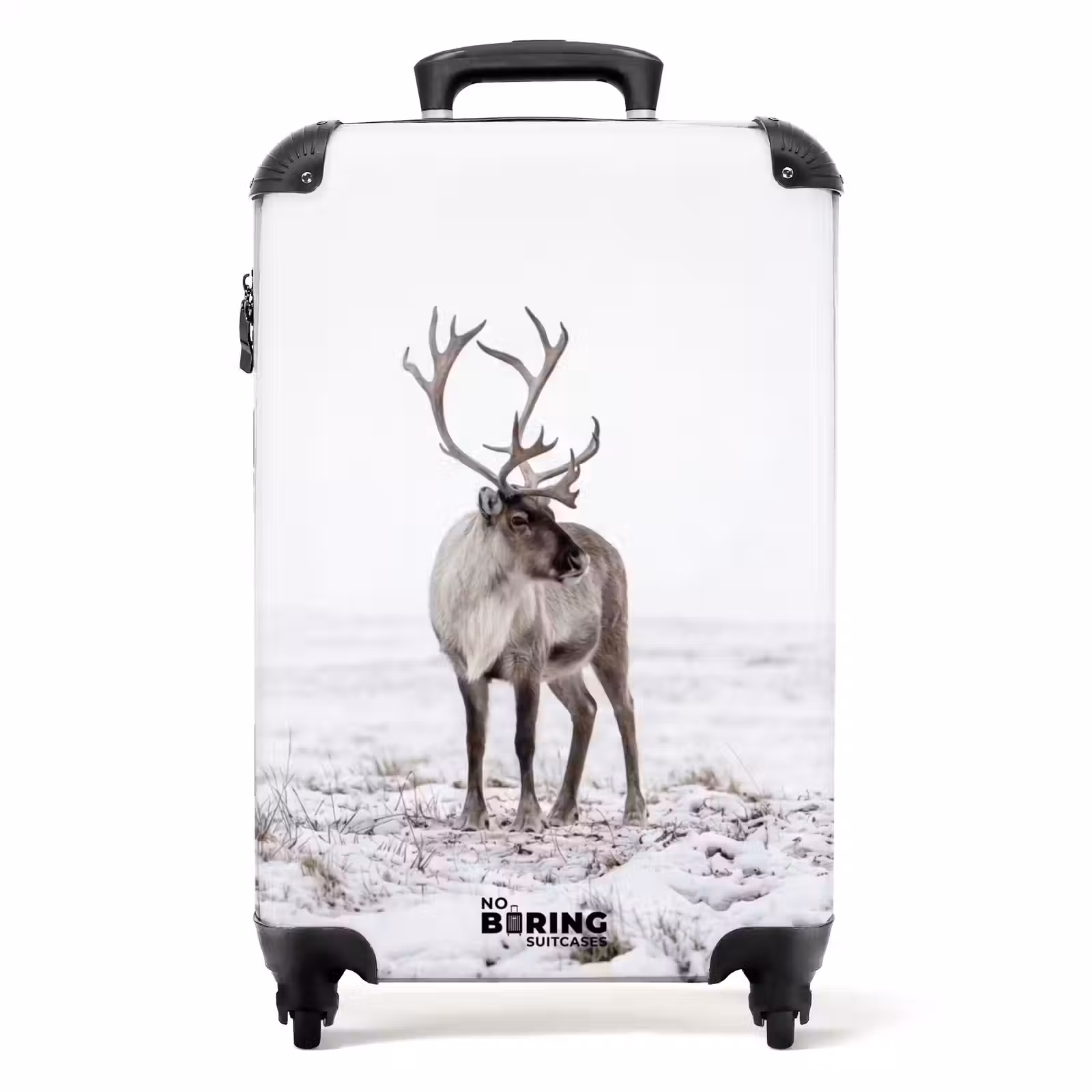 Valise - Renne - Bois - Neige - Hiver — 1