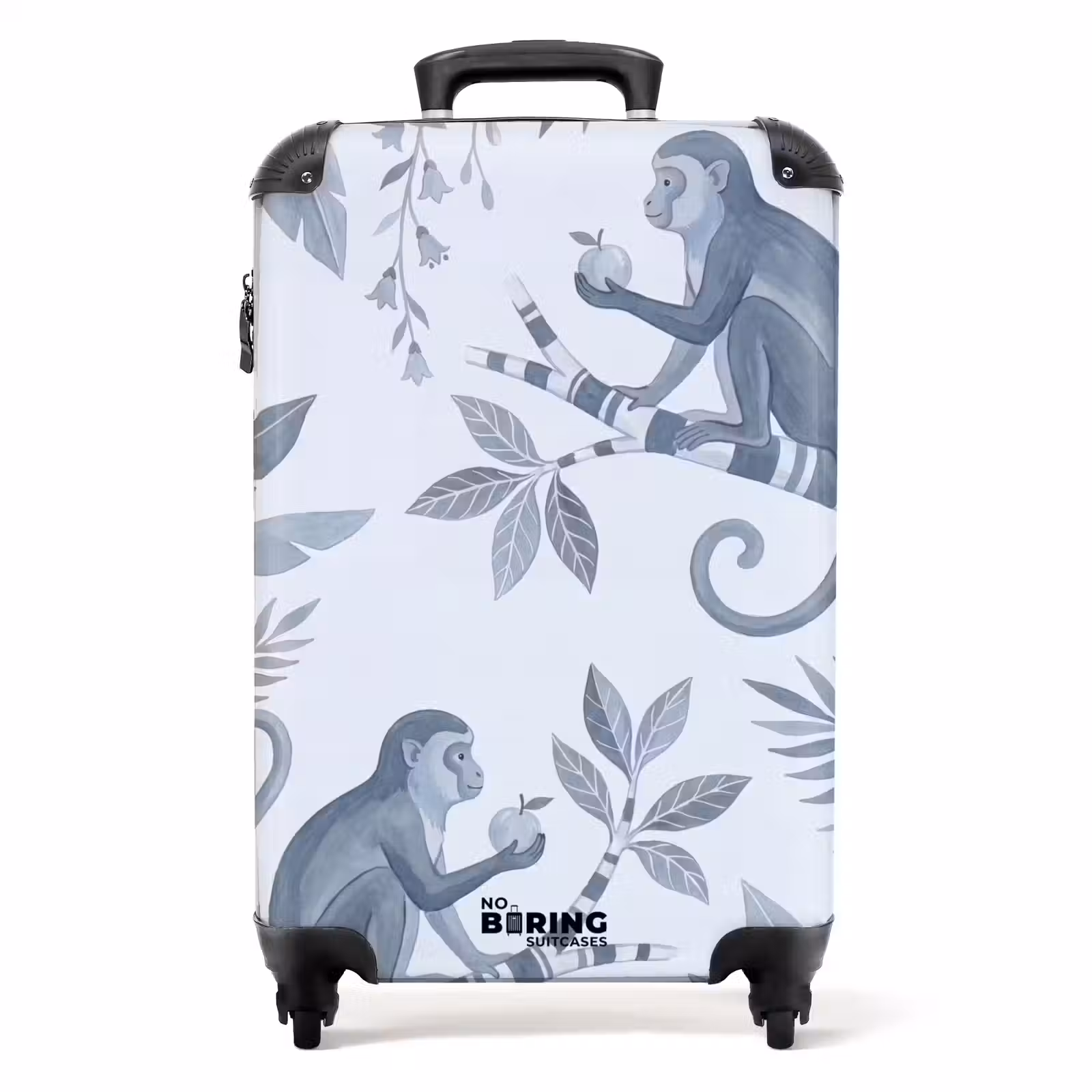Valise - Singe - Arbre - Feuilles - Jungle - Illustration — 1