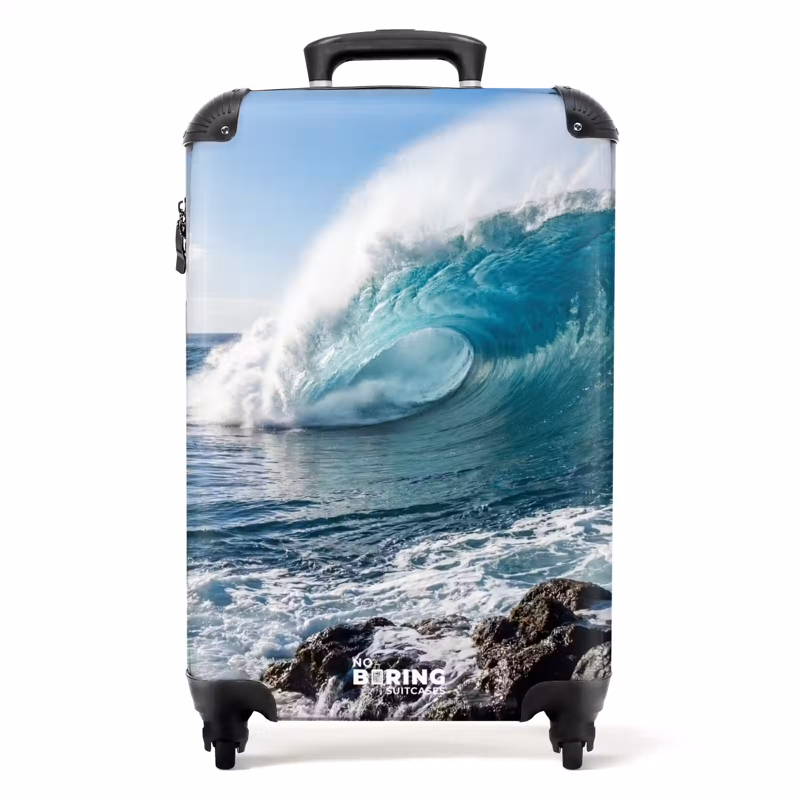 Valise - Vague - Océan - Vague déferlante - Eau - Bleu — 1
