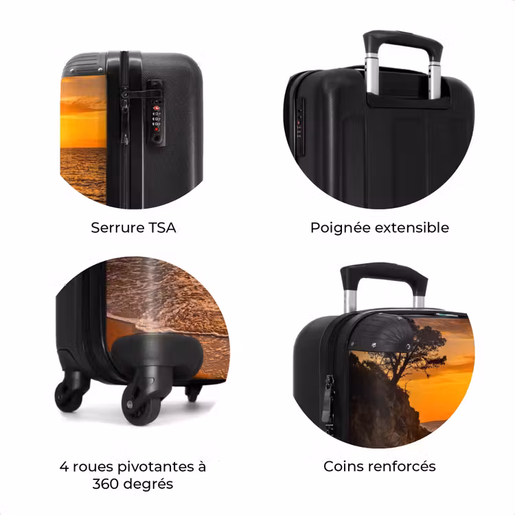 Valise - Mer - Côte - Coucher de soleil - Nature - Orange — 8