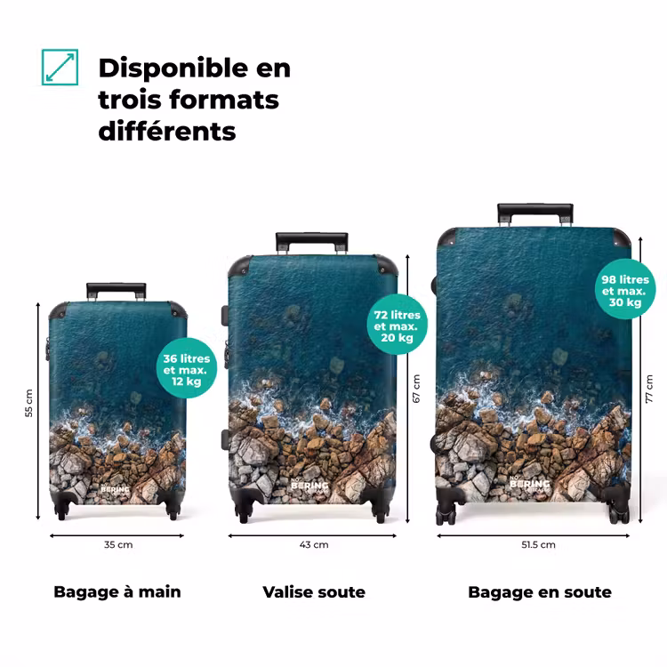 Valise - Mer - Littoral - Nature - Abstrait - Bleu — 3