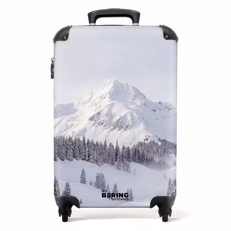 Valise - Montagne - Neige - Hiver - Nature - Blanc — 1