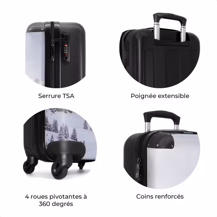 Valise - Montagne - Neige - Hiver - Nature - Blanc — 8