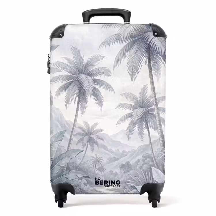 Valise - Nature - Arbre - Tropical - Paysage - Bleu — 1