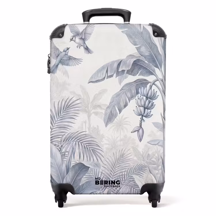 Valise - Nature - Oiseau - Jungle - Illustration - Bleu — 1