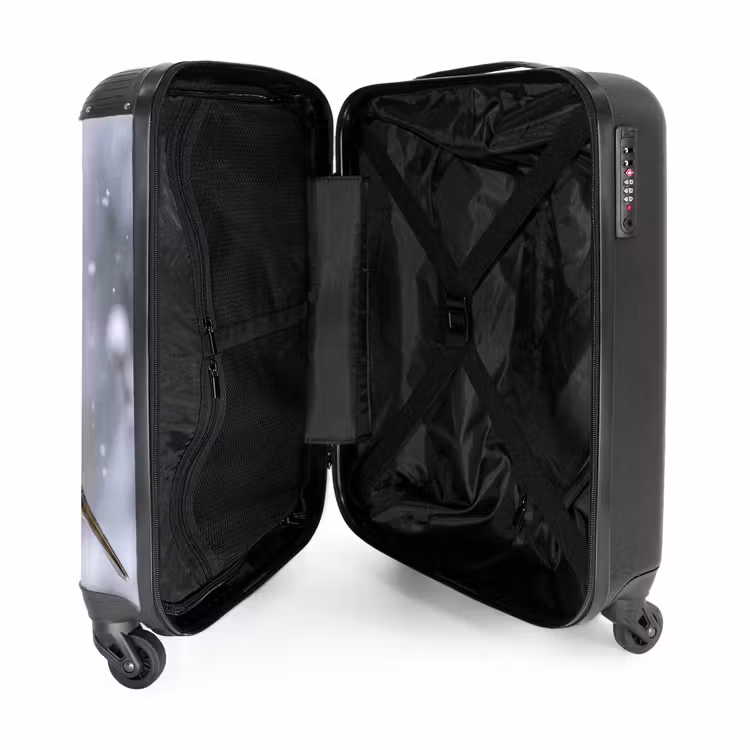 Valise - Oiseau - Branche - Neige - Hiver — 5