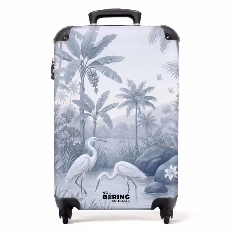 Valise - Oiseau - Eau - Tropical - Nature - Bleu — 1