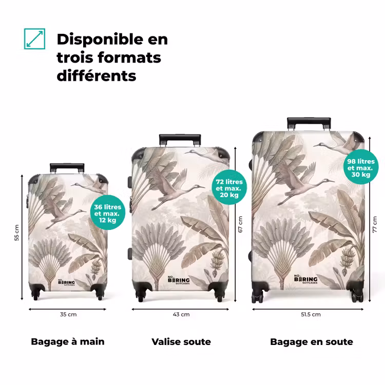 Valise - Oiseau - Jungle - Illustration - Animaux — 3