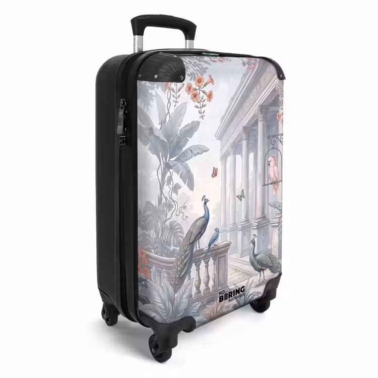 Valise - Oiseau - Paon - Architecture - Classique - Vert — 2