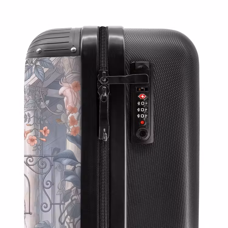 Valise - Oiseau - Paon - Architecture - Classique - Vert — 6