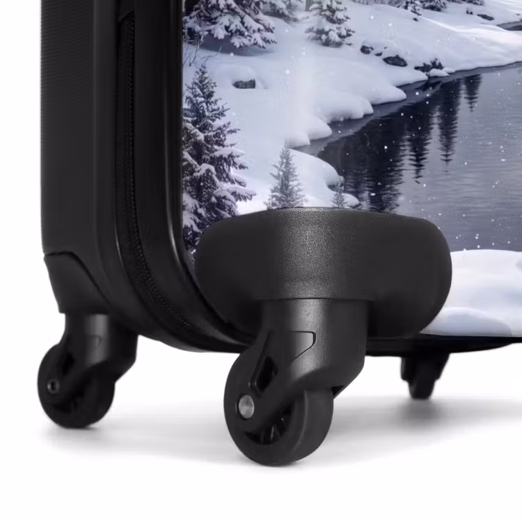 Valise - Paysage enneigé - Montagnes - Rivière - Hiver — 7