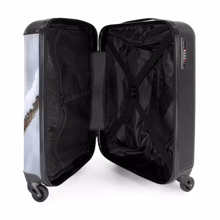 Valise - Petit oiseau - Neige - Branche - Hiver - Doux — 5