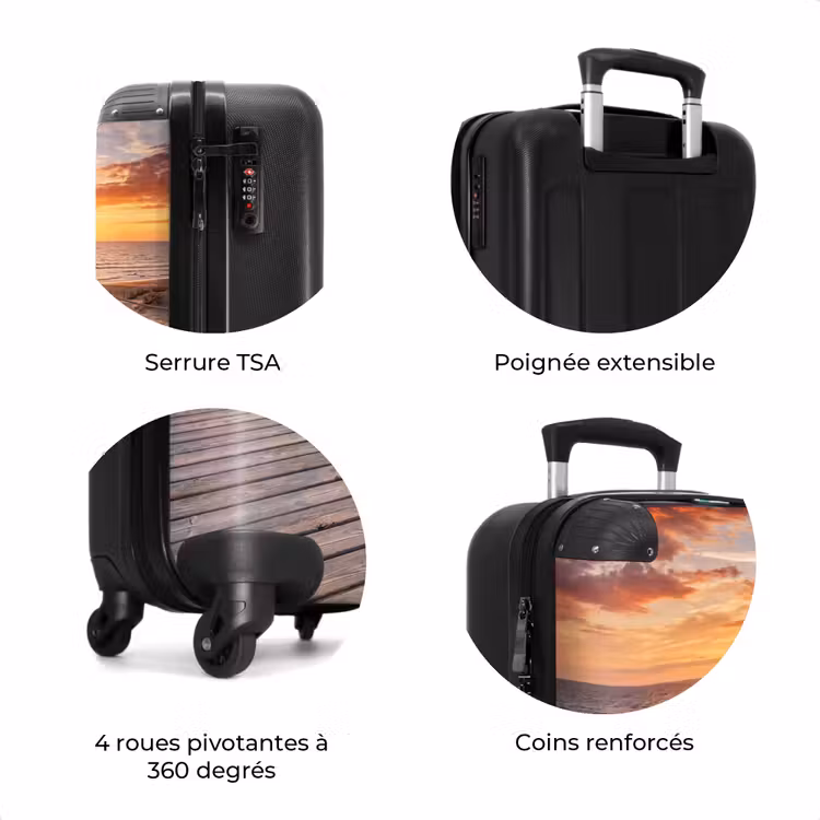 Valise - Plage - Coucher de soleil - Mer - Nature - Orange — 8