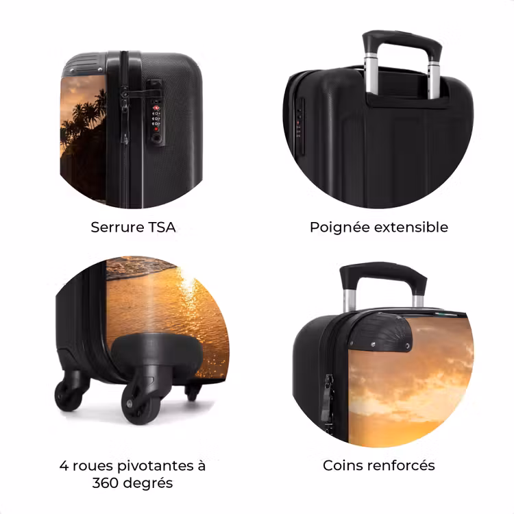 Valise - Plage - Coucher de soleil - Nature - Tropical - Orange — 8