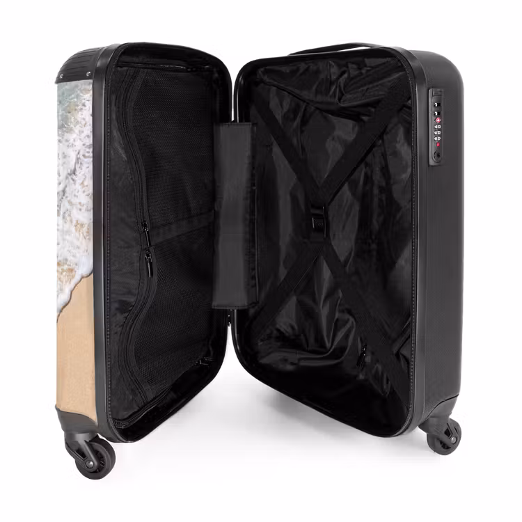 Valise - Plage - Eau - Nature - Bleu - Beige — 5
