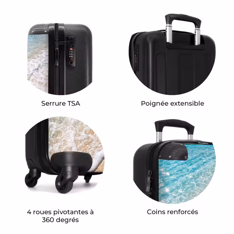 Valise - Plage - Eau - Nature - Bleu - Beige — 8