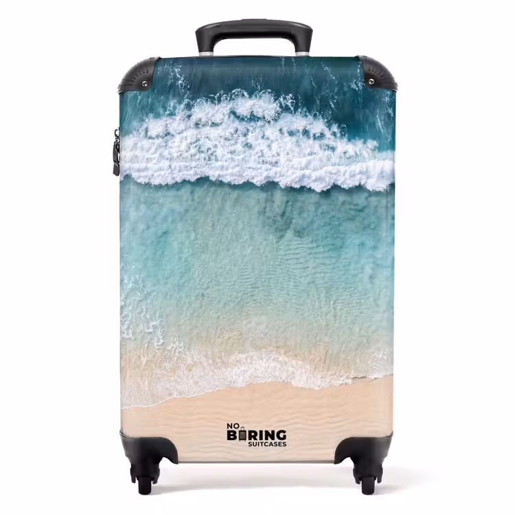 Valise - Plage - Mer - Vagues - Nature - Bleu — 1