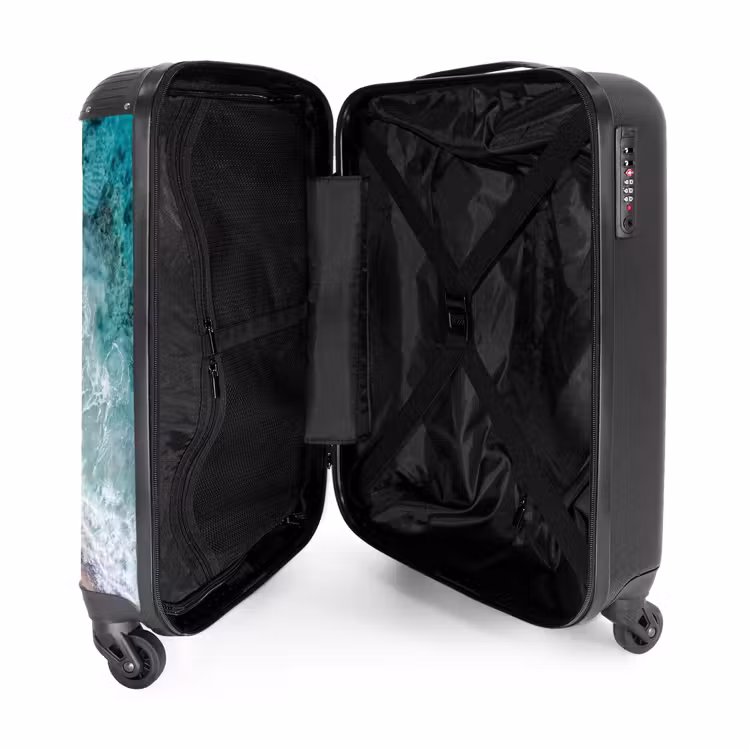 Valise - Plage - Océan - Vagues - Sable rose - Nature — 5