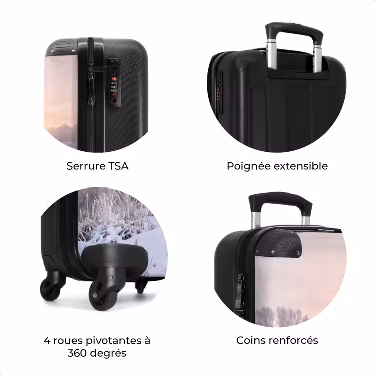 Valise - Rivière - Hiver - Paysage - Neige - Lever du soleil — 8