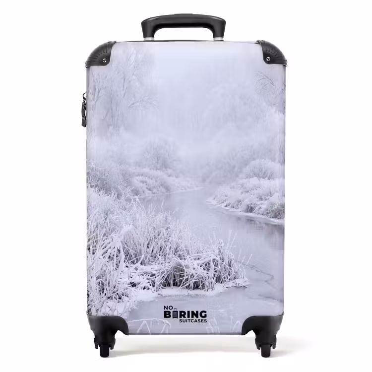 Valise - Rivière - Neige - Forêt - Hiver - Pittoresque — 1