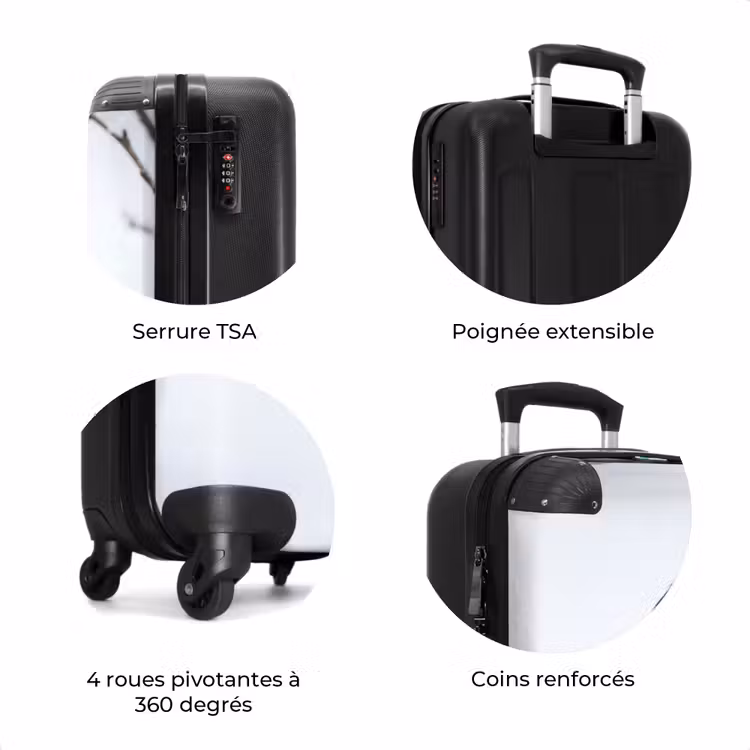 Valise - Rouge-gorge - Branche - Neige - Hiver - Dynamique — 8