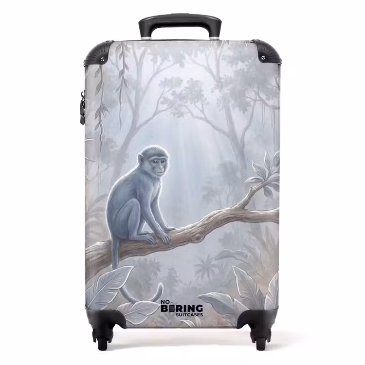 Valise - Singe - Arbre - Jungle - Nature - Gris — 1