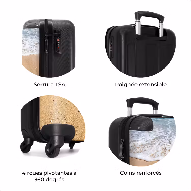 Valise - Tortue - Jeune - Plage - Océan - Bleu — 8