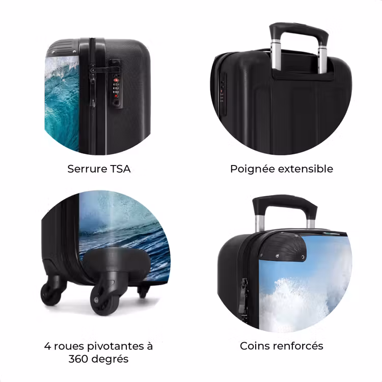 Valise - Vague - Océan - Eau - Dynamique - Bleu — 8