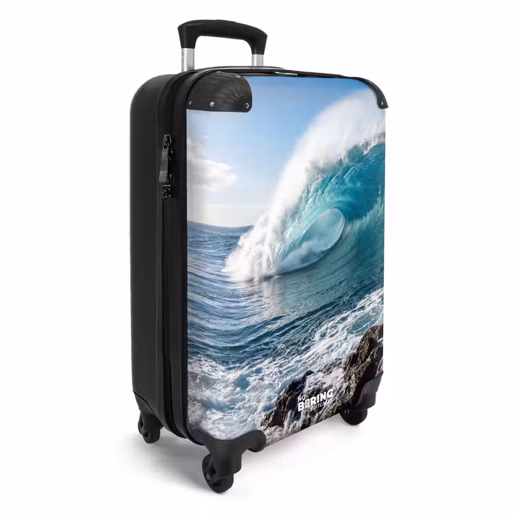 Valise - Vague - Océan - Vague déferlante - Eau - Bleu — 2